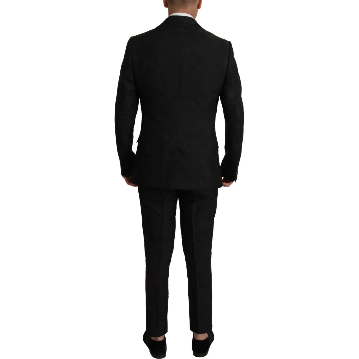 Dolce & Gabbana Elegant Black Two-Piece Martini Suit