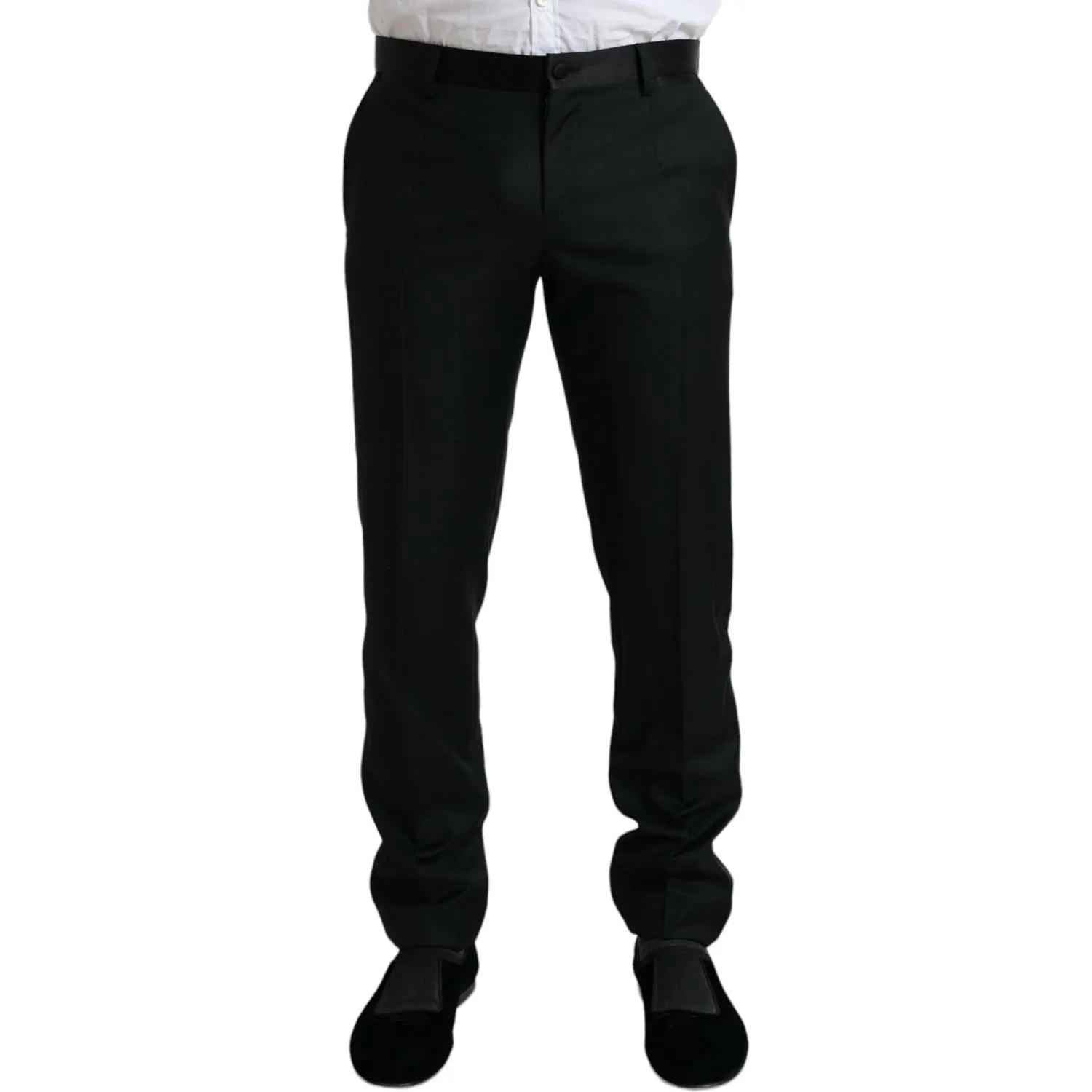 Dolce & Gabbana Elegant Slim Fit Wool Dress Pants