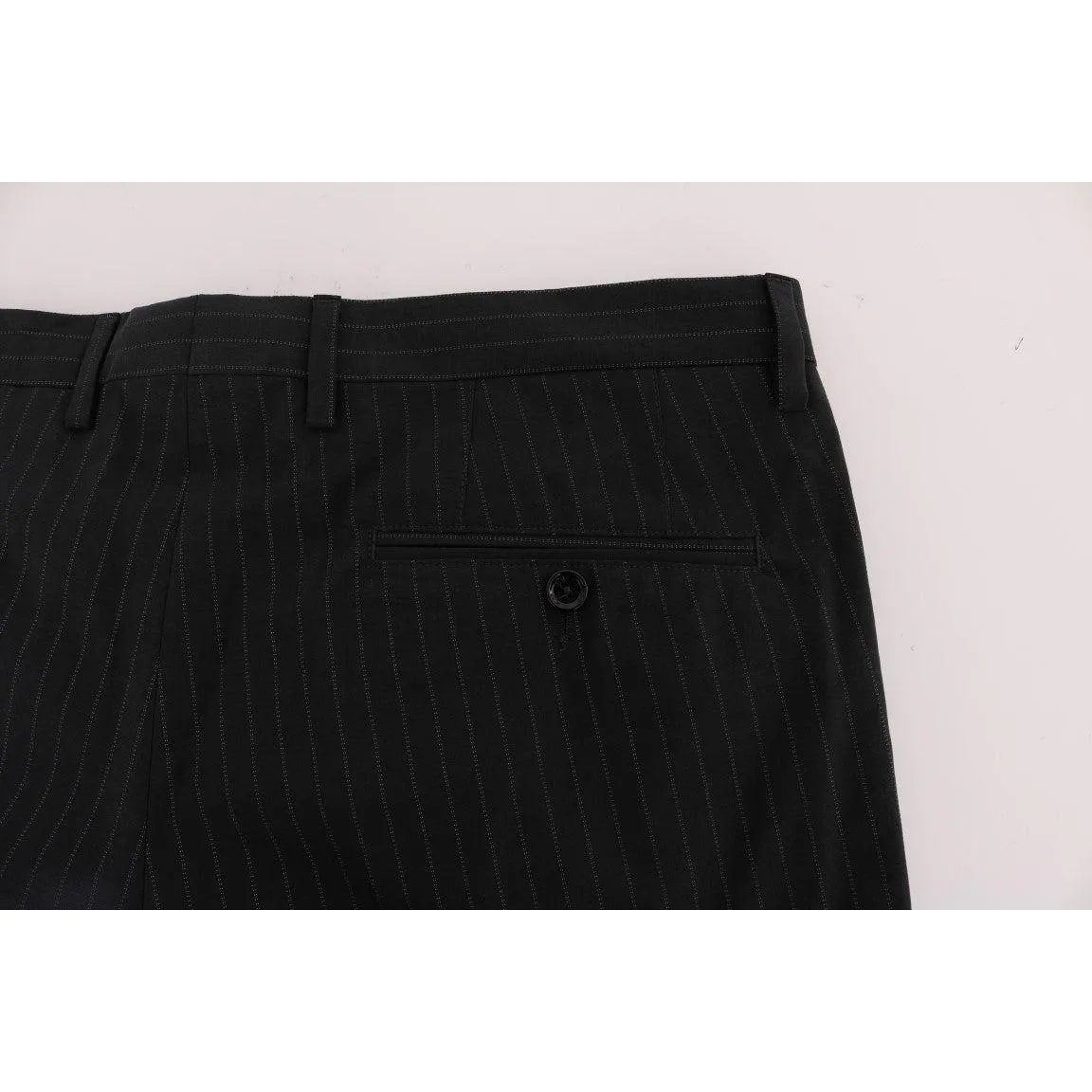 Dolce & Gabbana Elegant Striped Straight Fit Dress Trousers