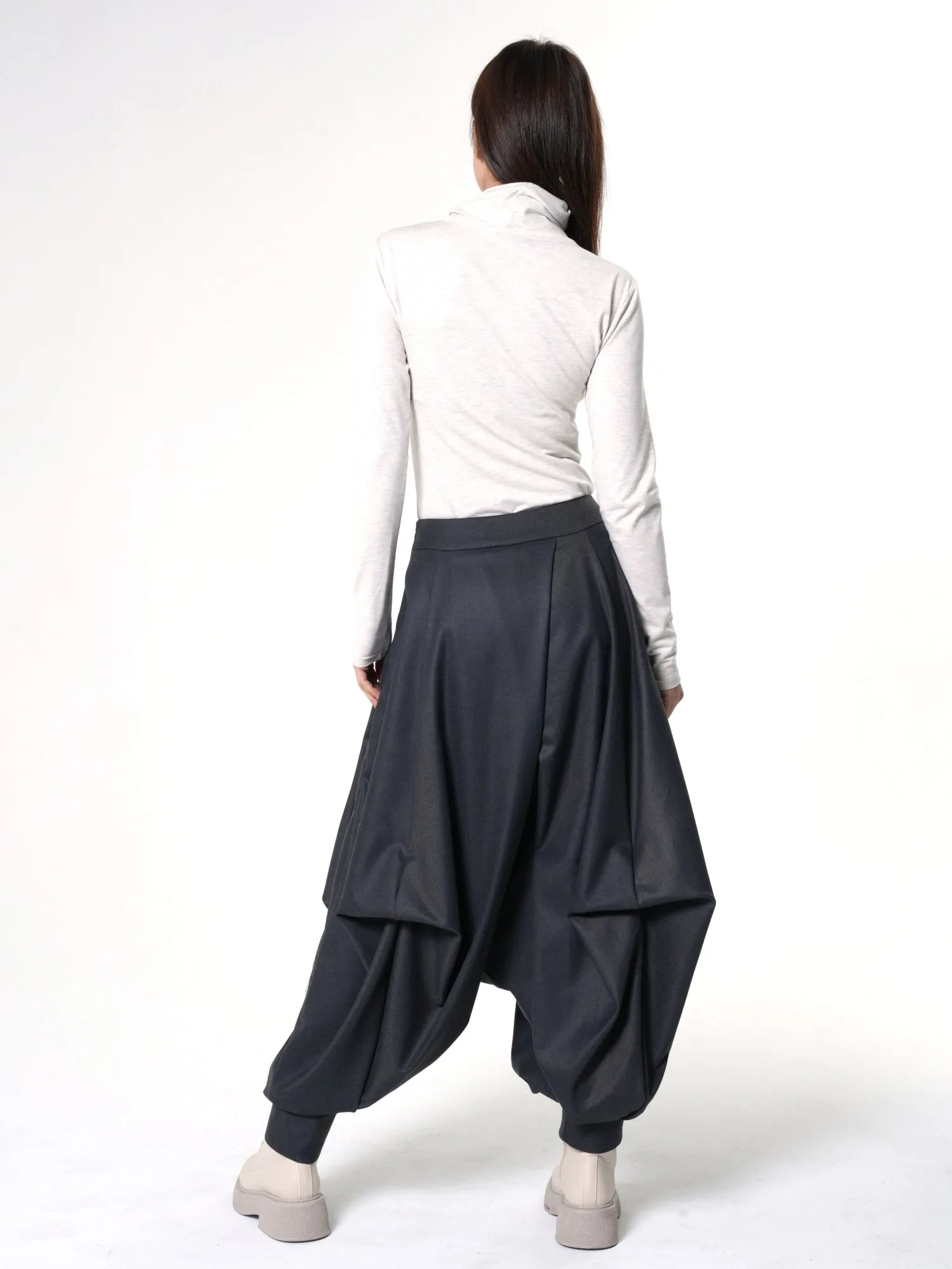 Draped Harem Pants