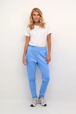 ELASTIC WAIST PULL ON BLUE PANT