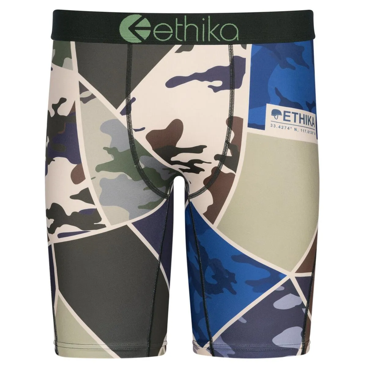 Ethika Men's Patchwork Camo Graphic Boxer Briefs