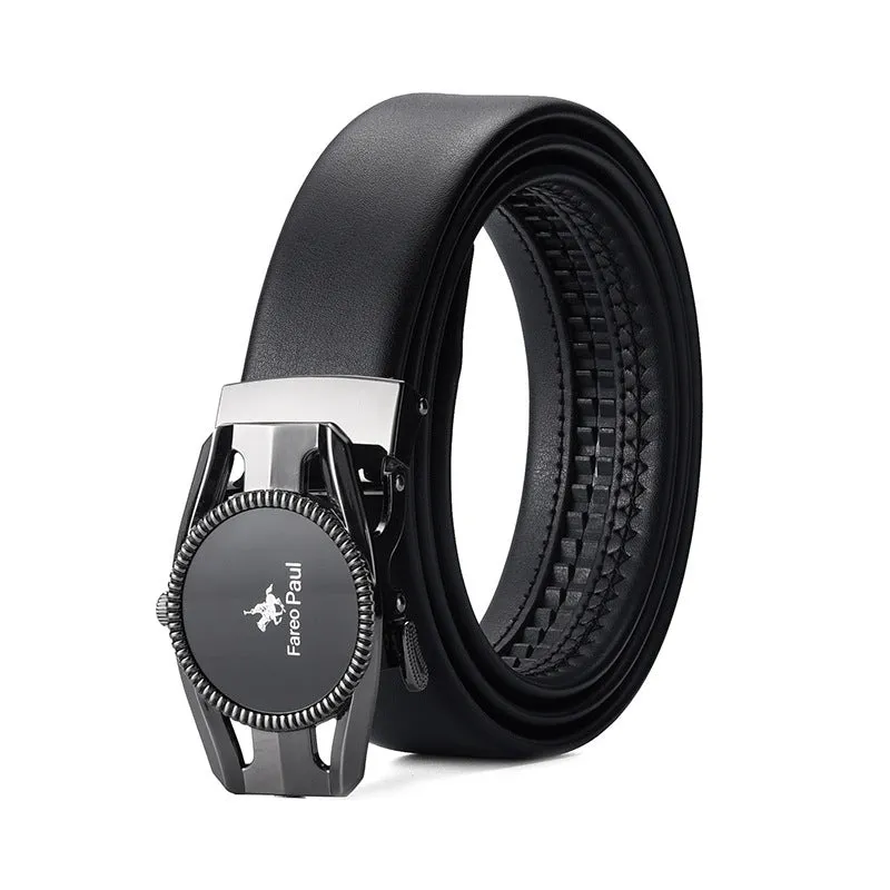 Film Automatic Buckle Belt Business Casual Men's Leather Pants Belt