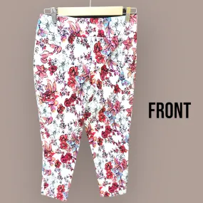 Floral Narrow-fit Pants