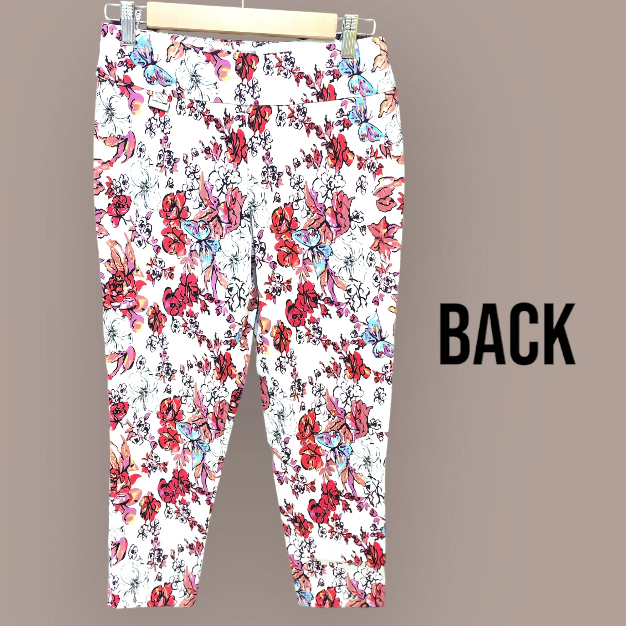 Floral Narrow-fit Pants