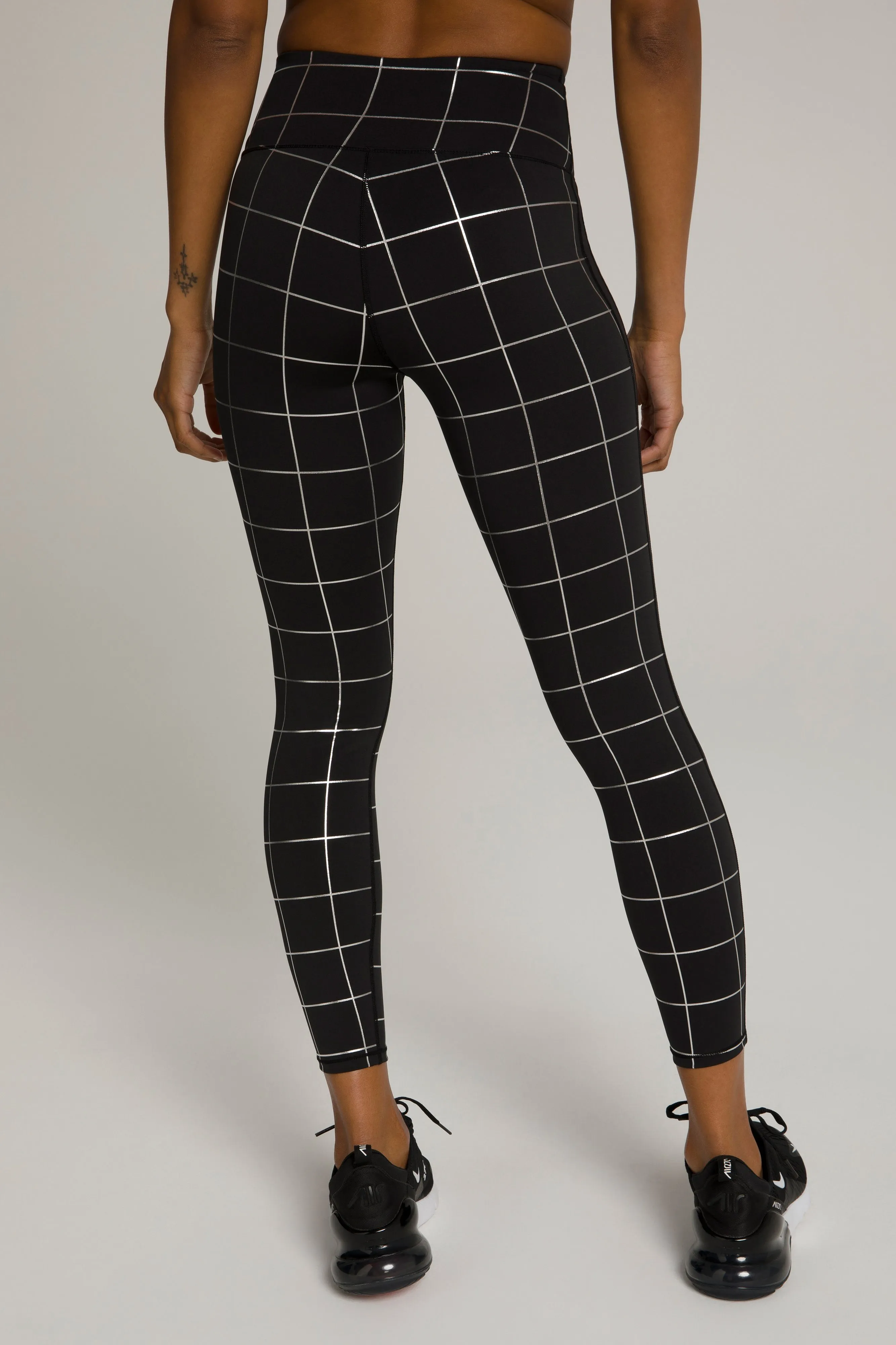 FOIL TUX 7/8 LEGGING | GRAPHIC PLAID002