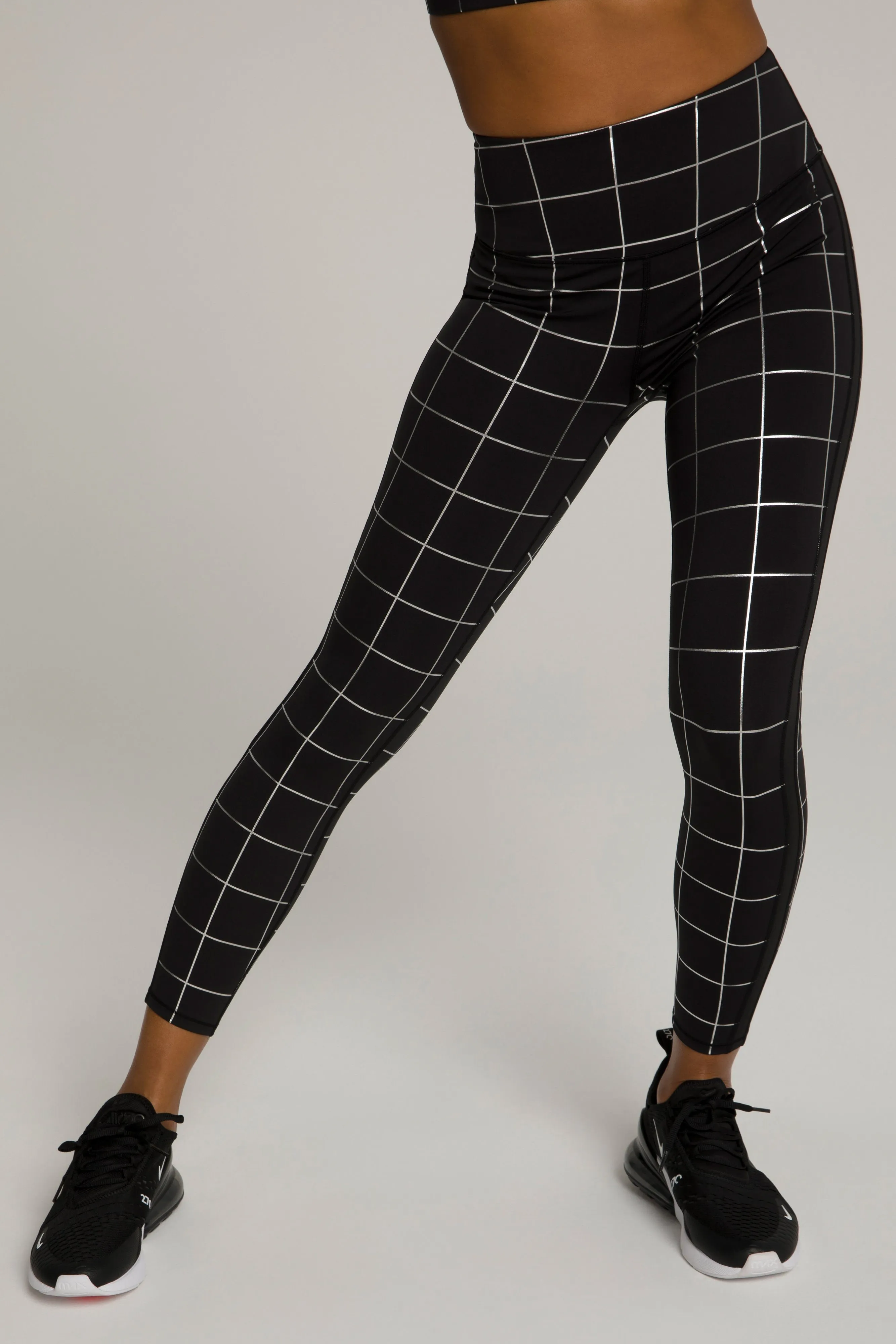 FOIL TUX 7/8 LEGGING | GRAPHIC PLAID002