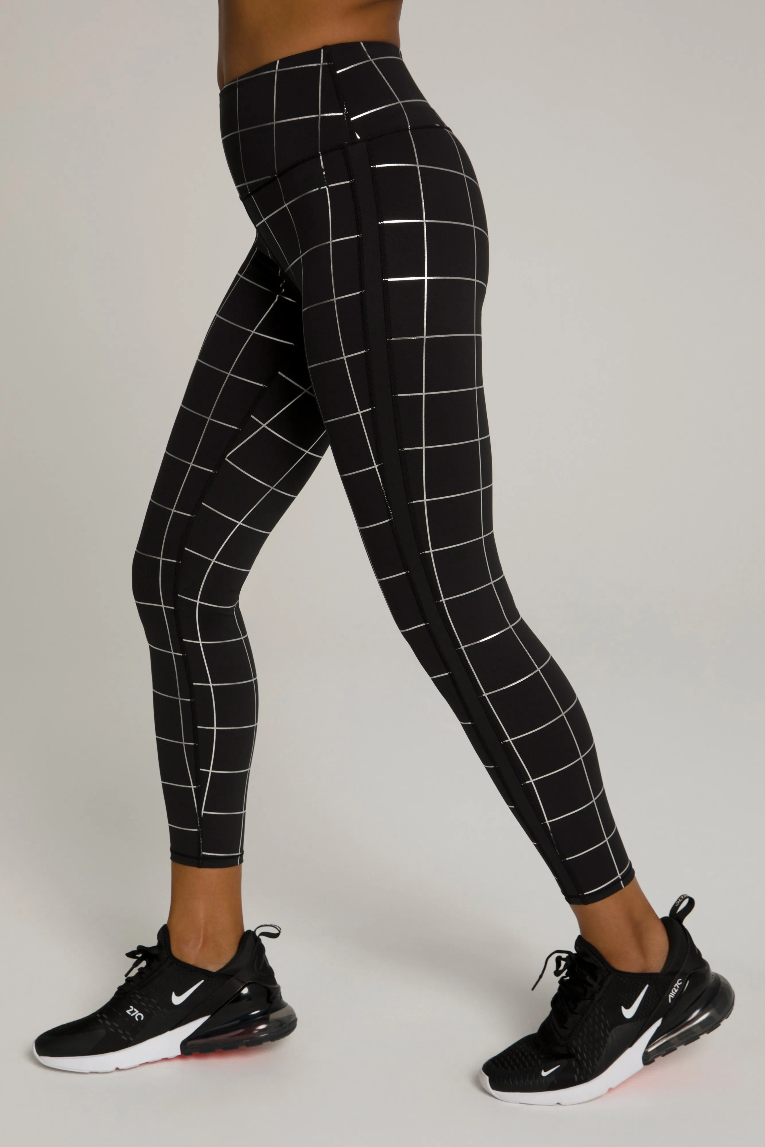 FOIL TUX 7/8 LEGGING | GRAPHIC PLAID002