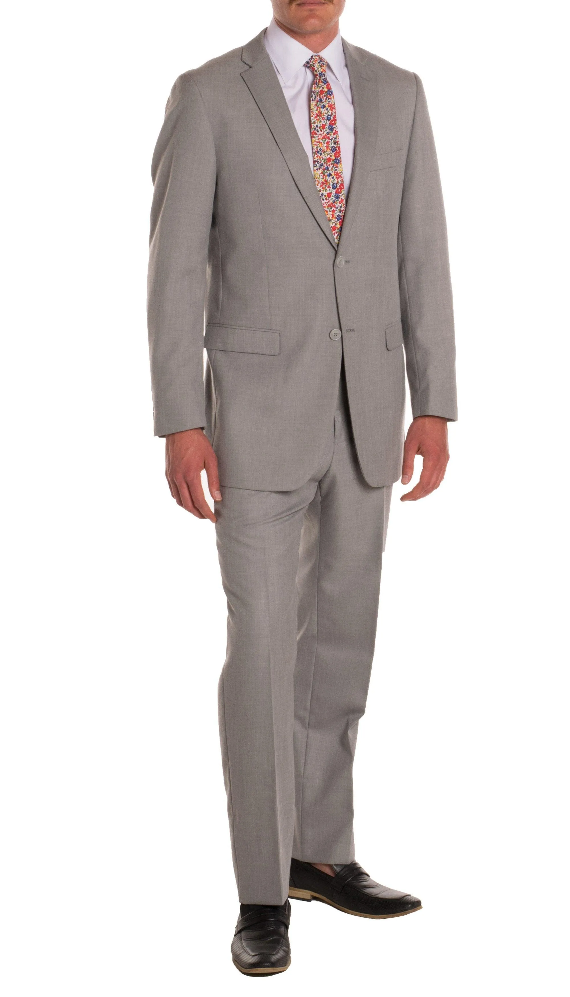 Ford Light Grey Regular Fit 2 Piece Suit