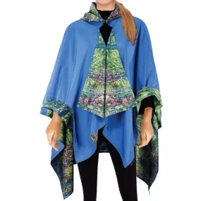 Galleria Enterprises Monet Japanese Bridge Reversible Rain Cape (Women's)