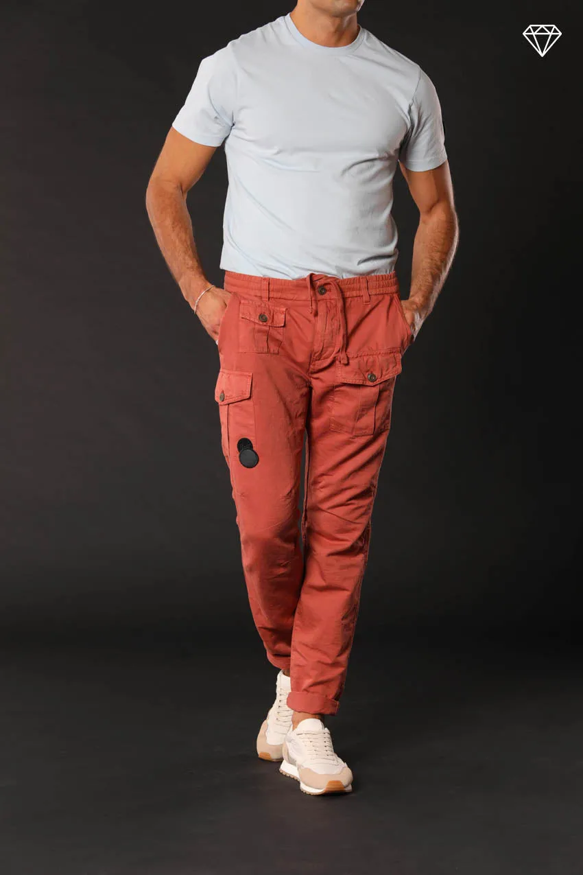 George Elax pantalon cargo homme brocken en coton et chanvre ltd coupe Carrot