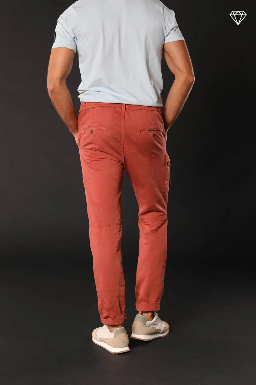 George Elax pantalon cargo homme brocken en coton et chanvre ltd coupe Carrot