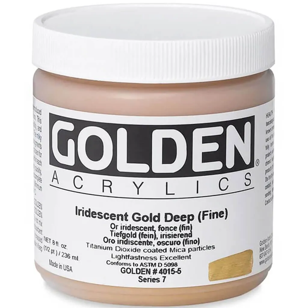 Golden Heavy Body Artist Acrylic Iridescent Paint 8oz