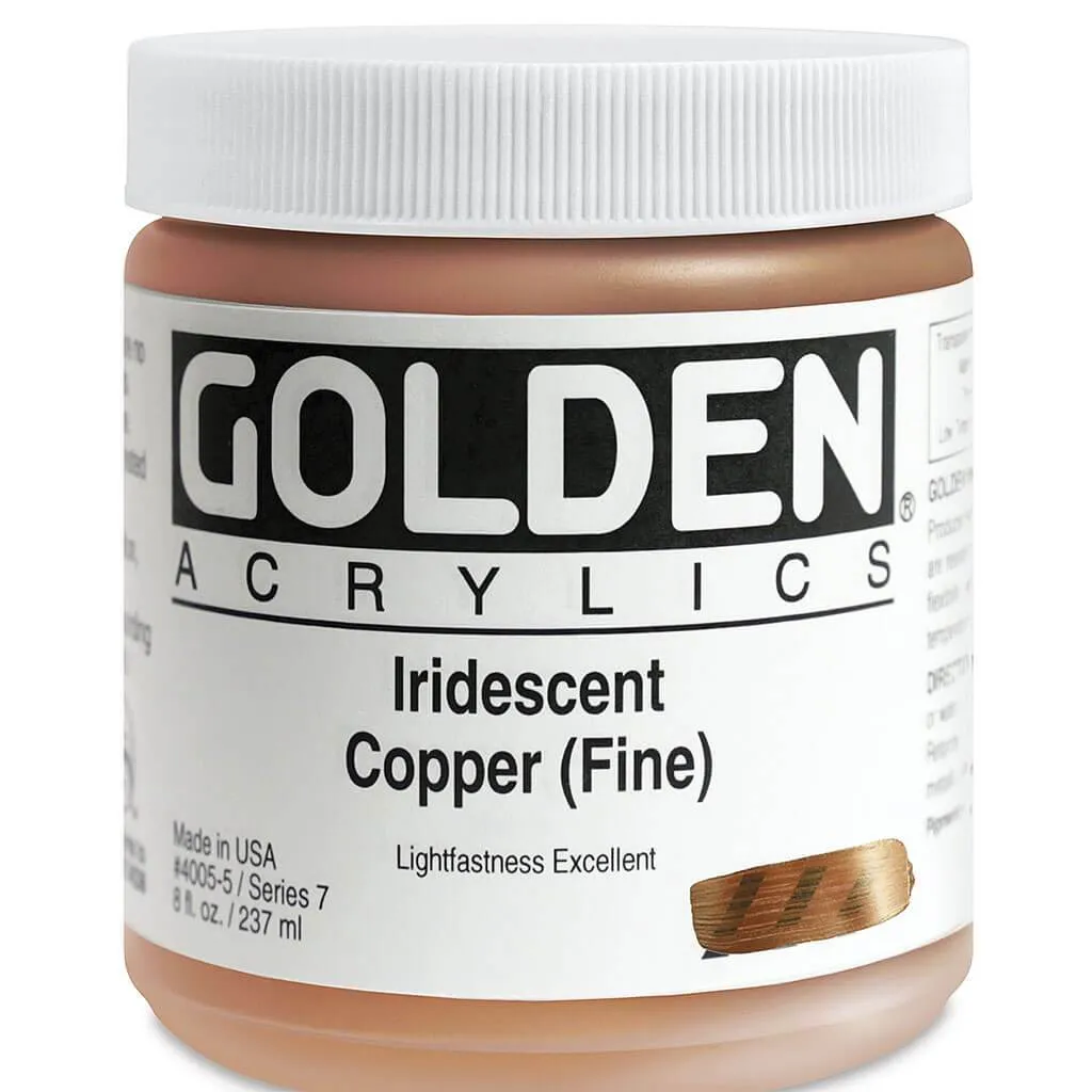 Golden Heavy Body Artist Acrylic Iridescent Paint 8oz