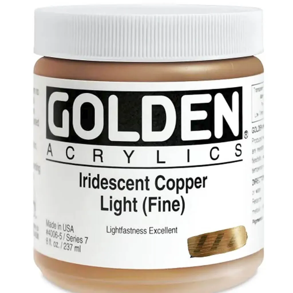 Golden Heavy Body Artist Acrylic Iridescent Paint 8oz