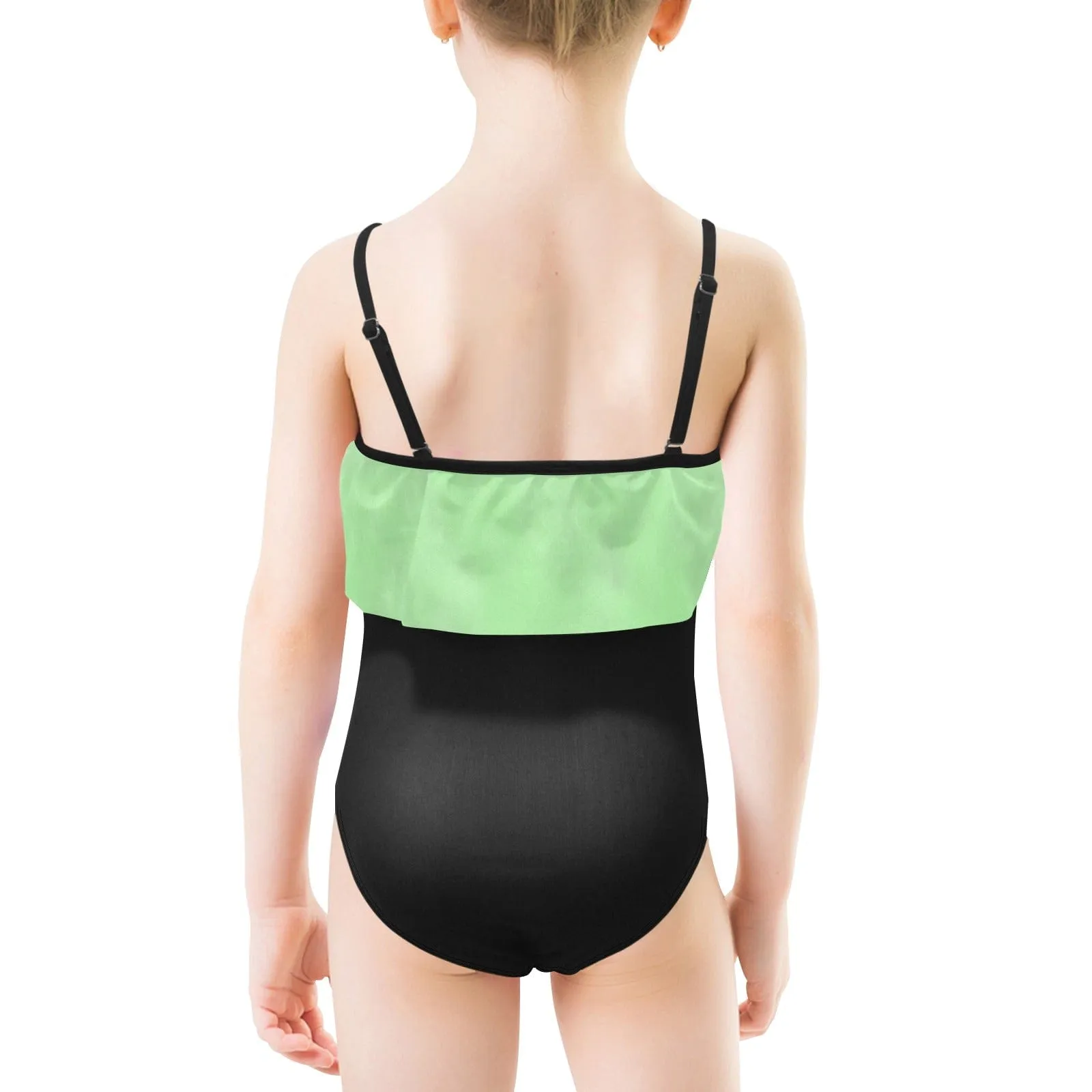 Green Haze Kid's Ruffle Swimsuit