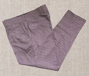 Harry Brown Men’s Brown Check Straight Leg Trousers UK 36R