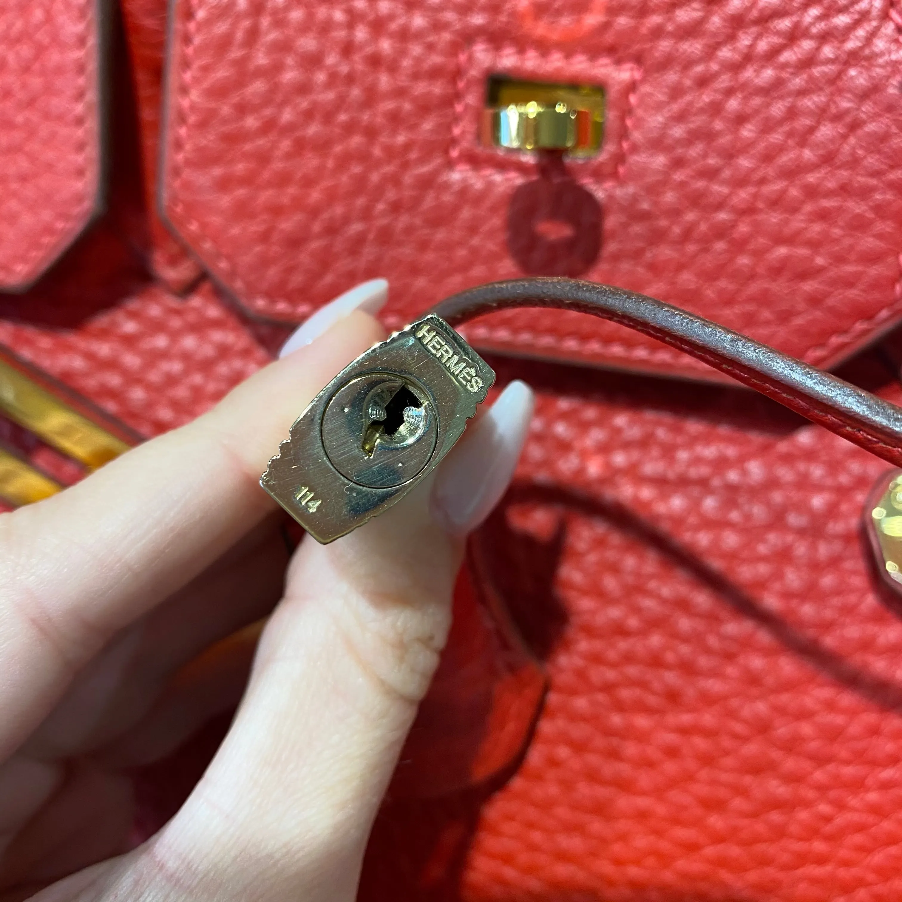 Hermès Red Togo Birkin 35