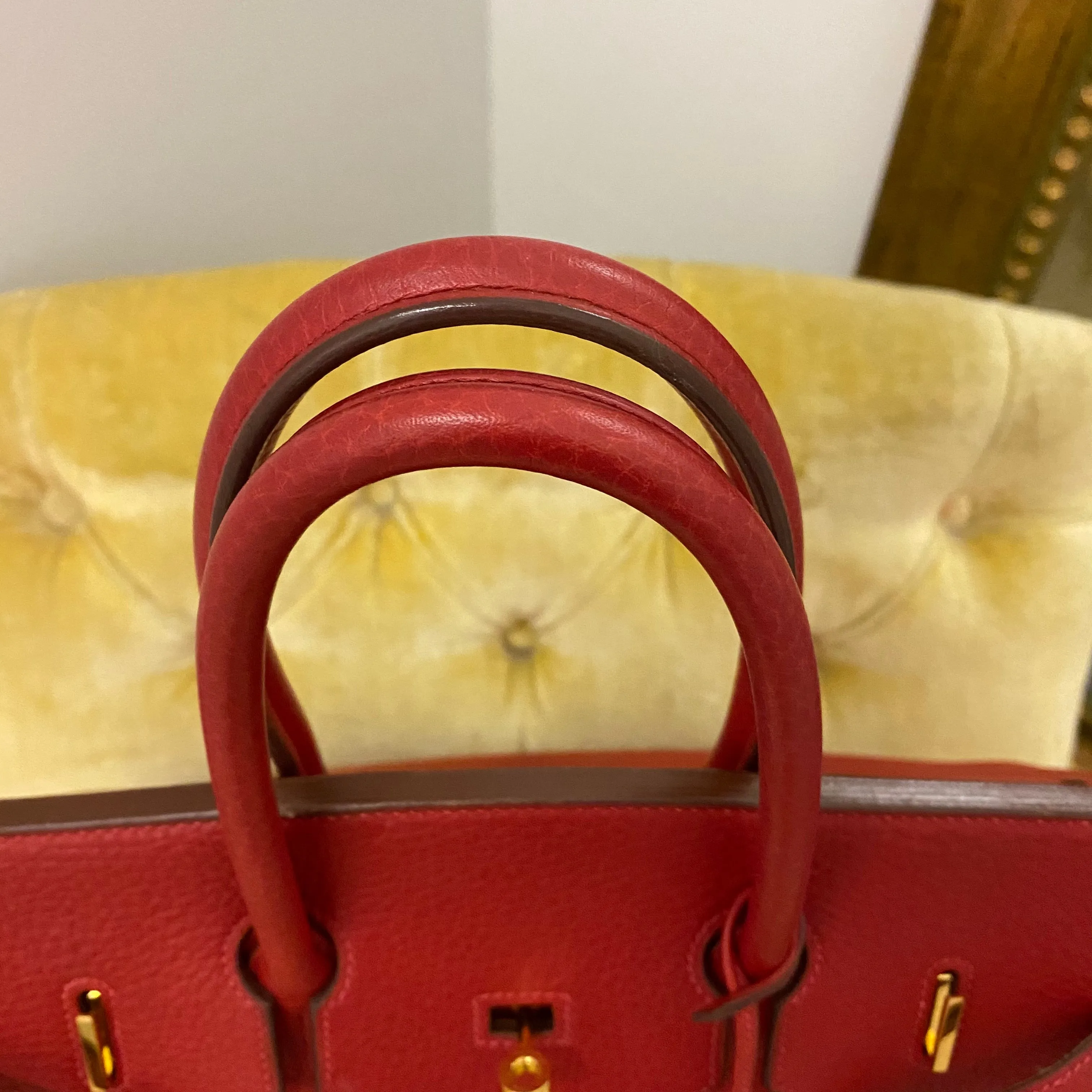 Hermès Red Togo Birkin 35