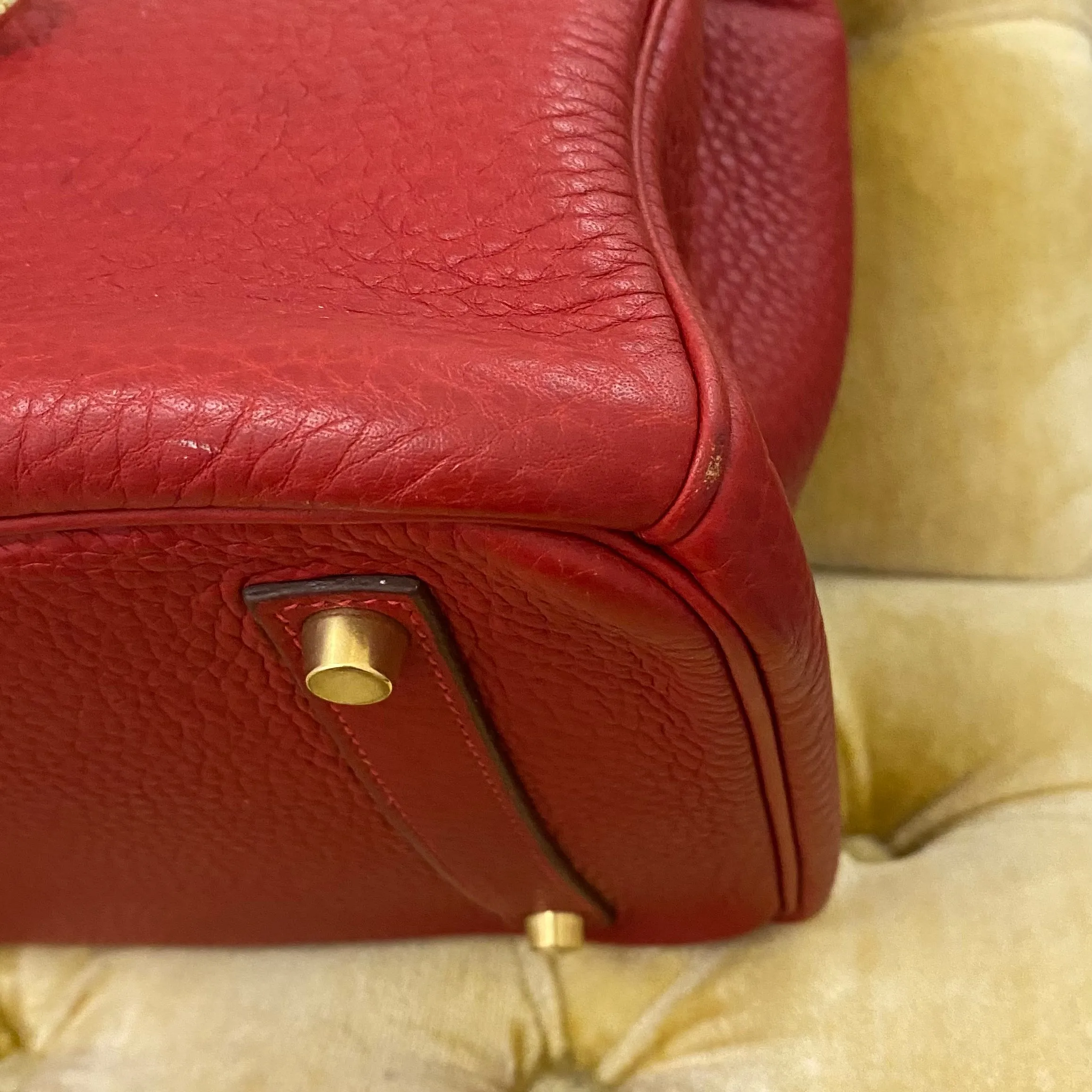 Hermès Red Togo Birkin 35