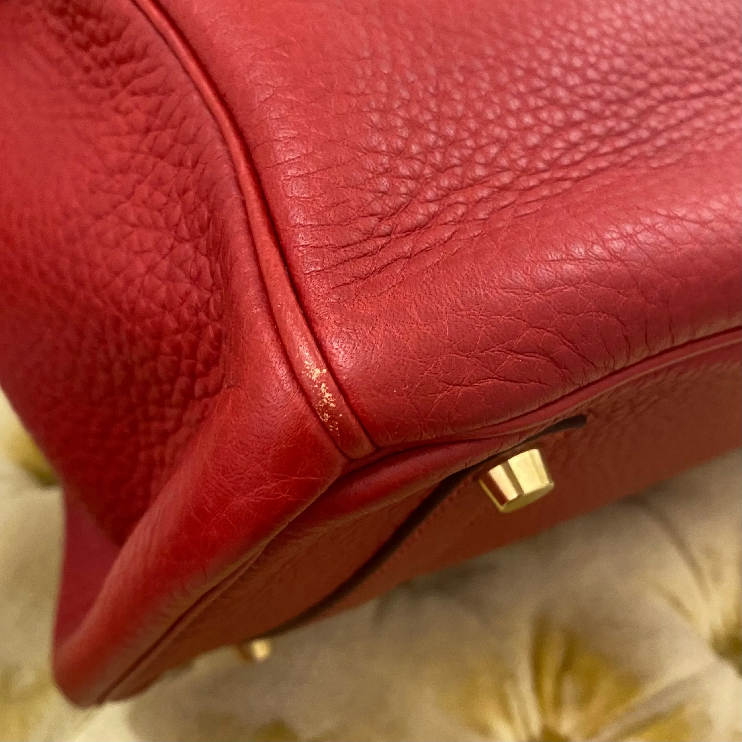 Hermès Red Togo Birkin 35