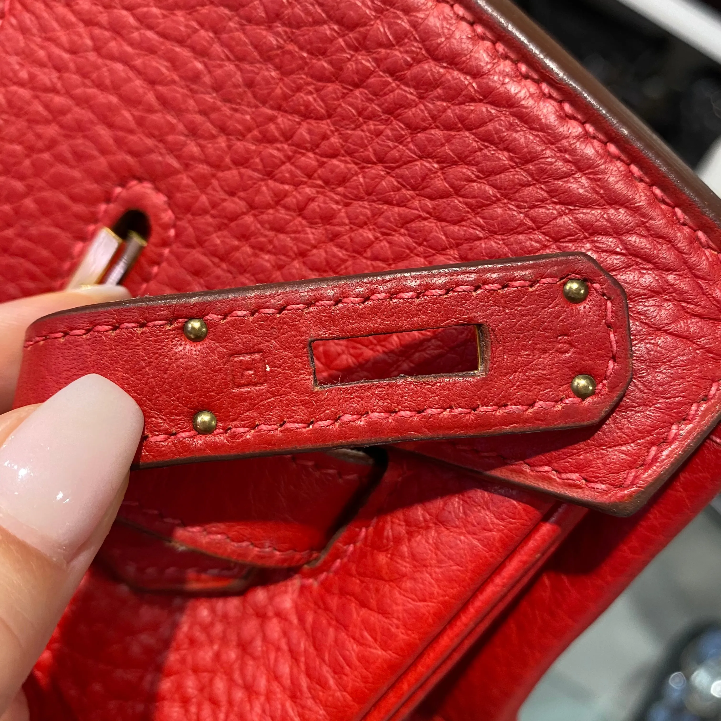 Hermès Red Togo Birkin 35