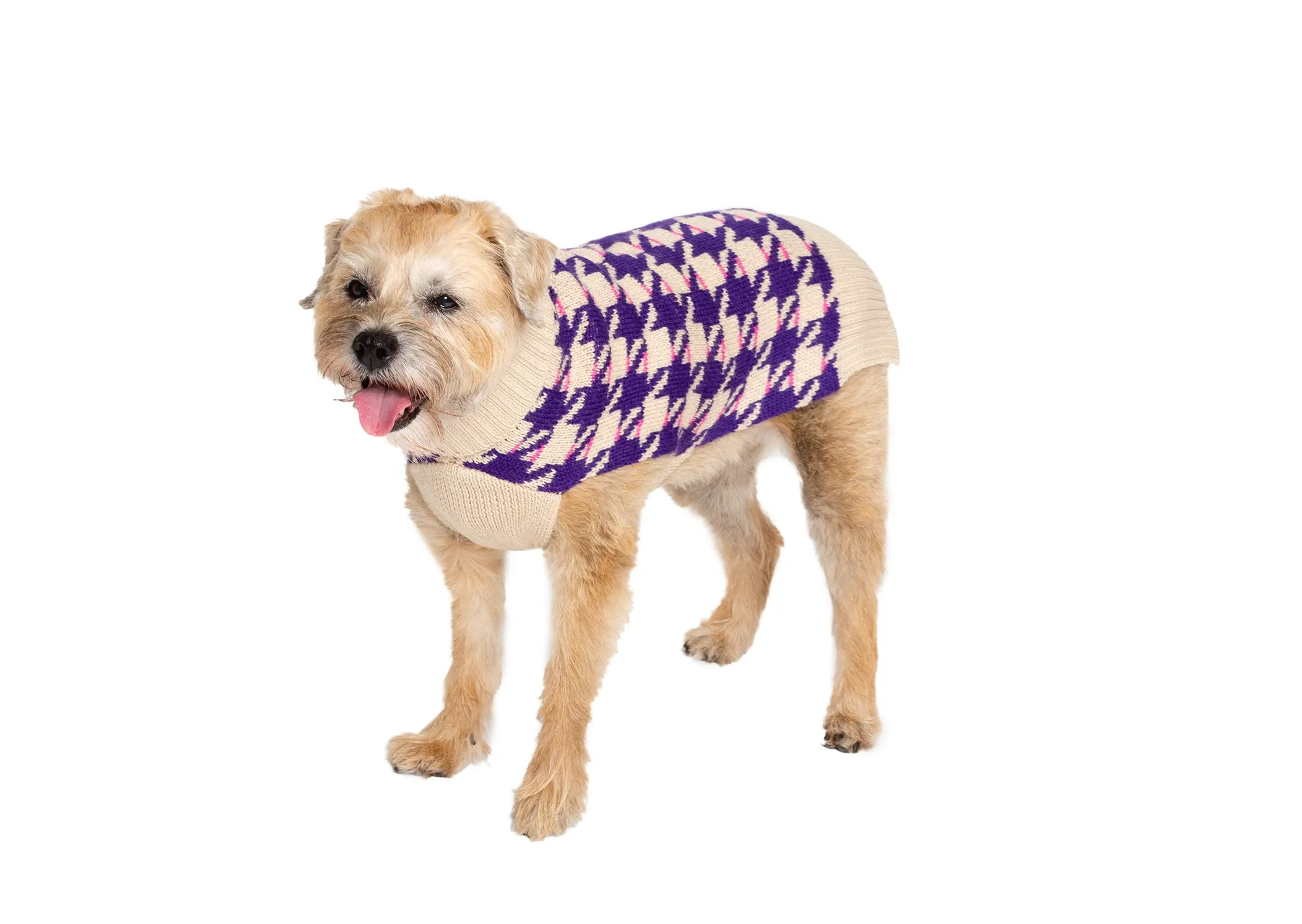 Herringbone His & Hers Wool Dog Sweater - 2 Color Options - Small & Large Dogs