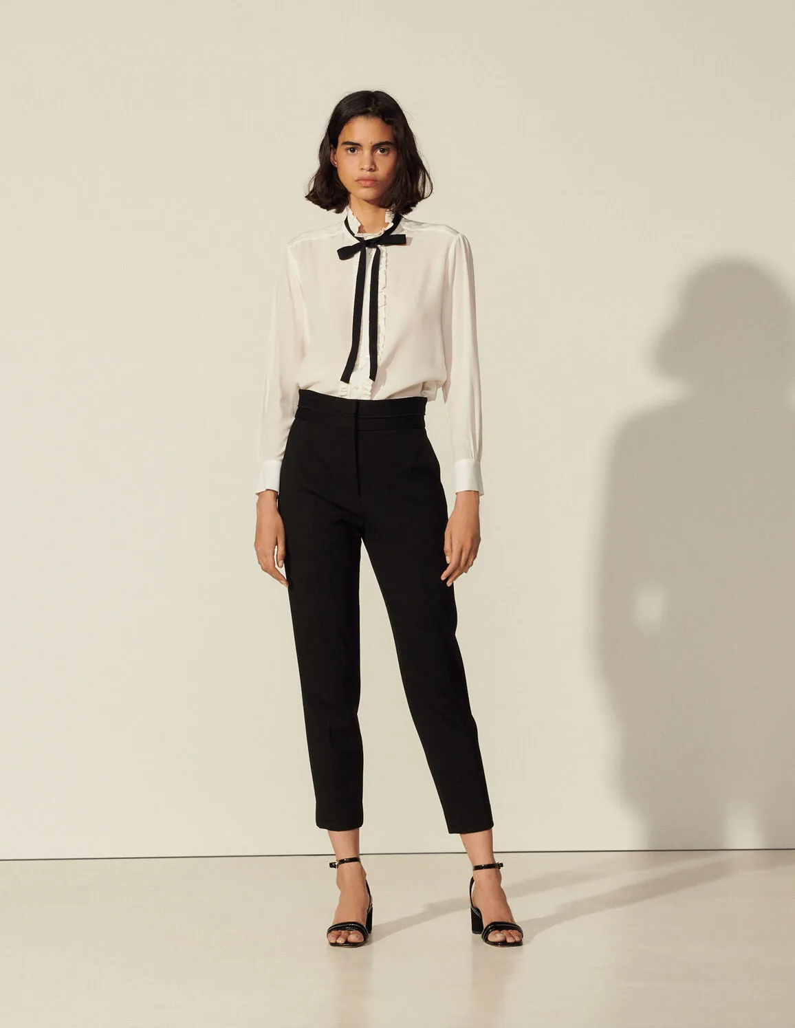 High-Waisted Classic Trousers