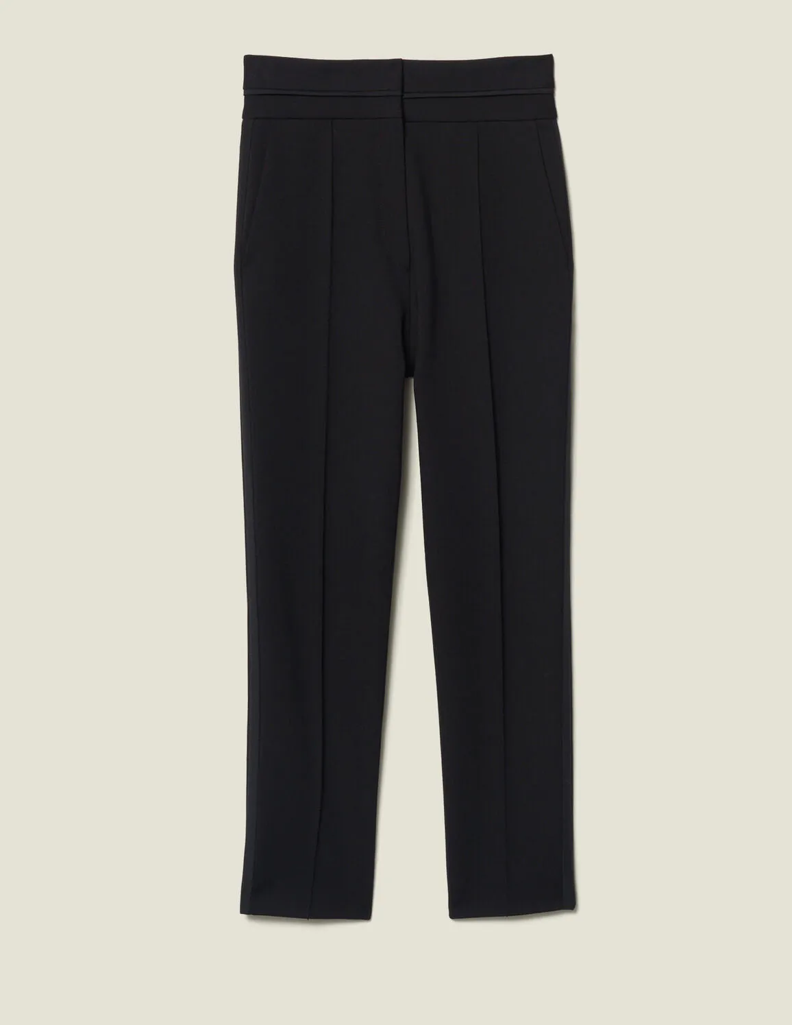 High-Waisted Classic Trousers