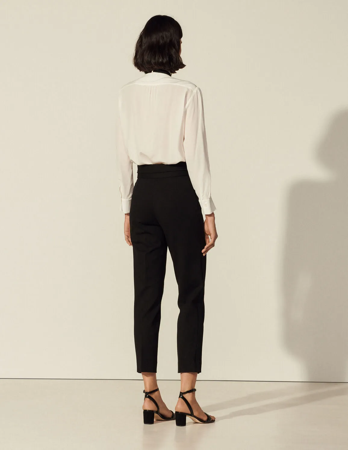 High-Waisted Classic Trousers