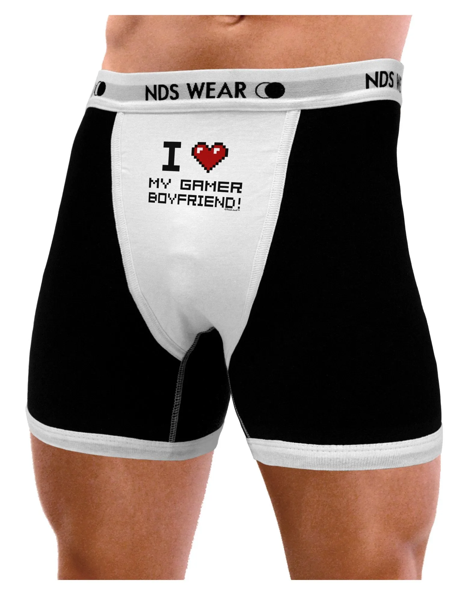 I Heart My Gamer Boyfriend Mens Boxer Brief Underwear