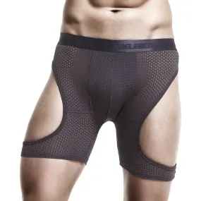 Ice Silk Cut-Out Sport Men's Box Brief