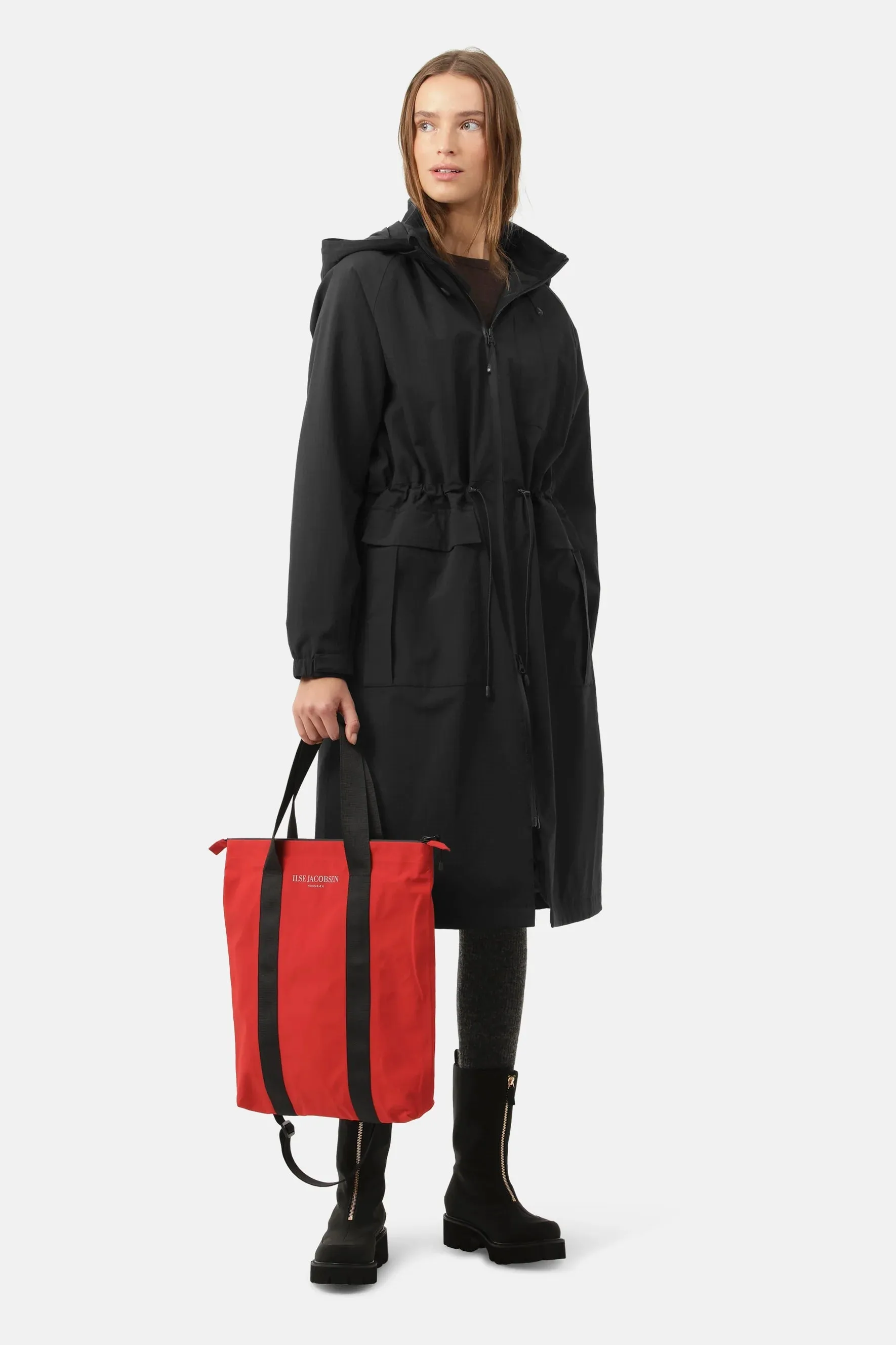 Ilse Jacobsen Rain Coat - Thermal Black Beauty