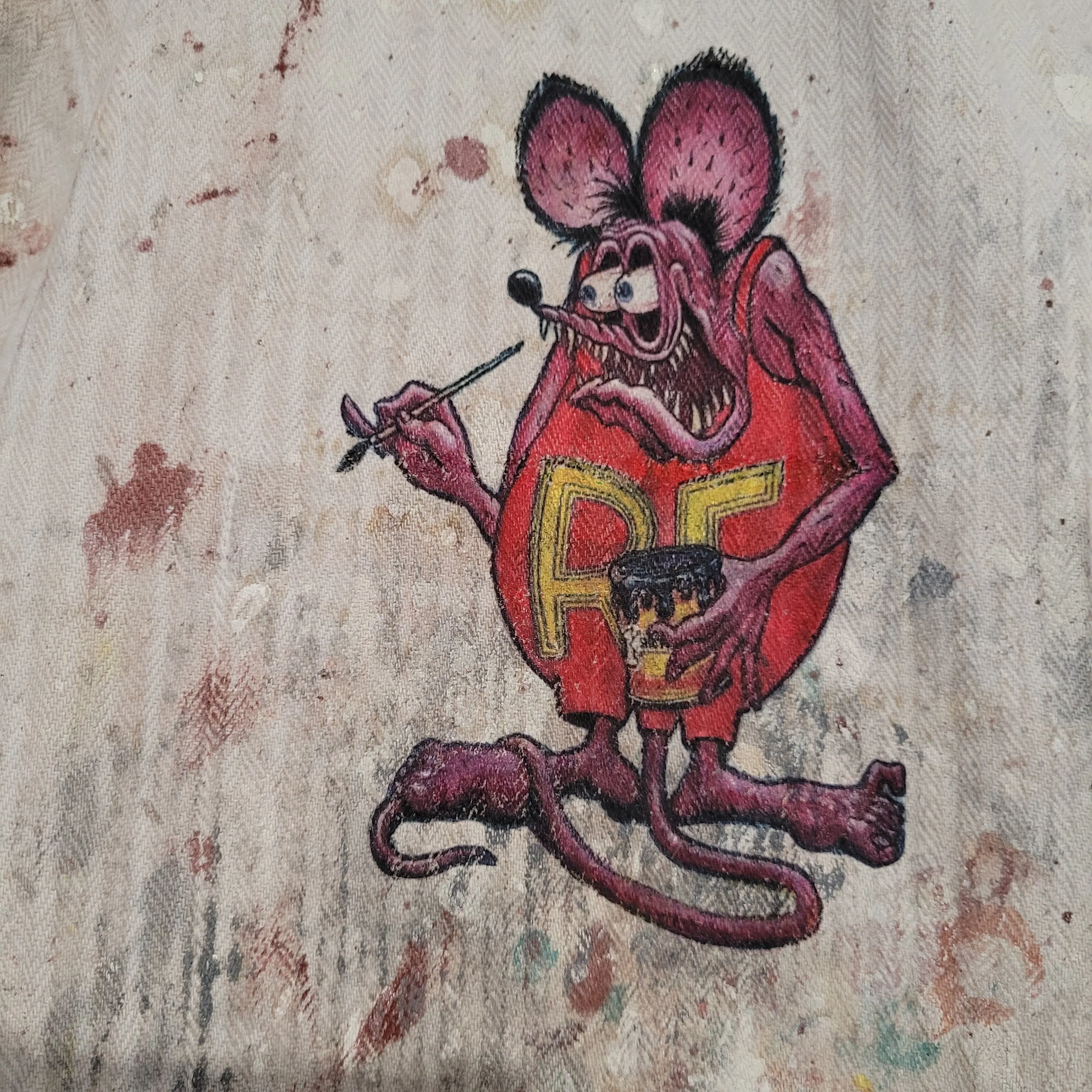 In loving memory of ED "Big Daddy" Roth handpainted jacket Fink painter