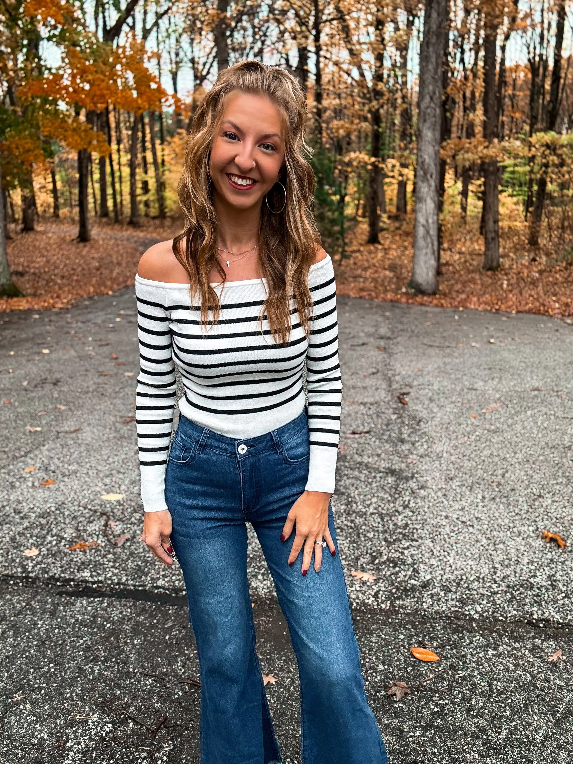 Ivory Envy Off-Shoulder Sweater