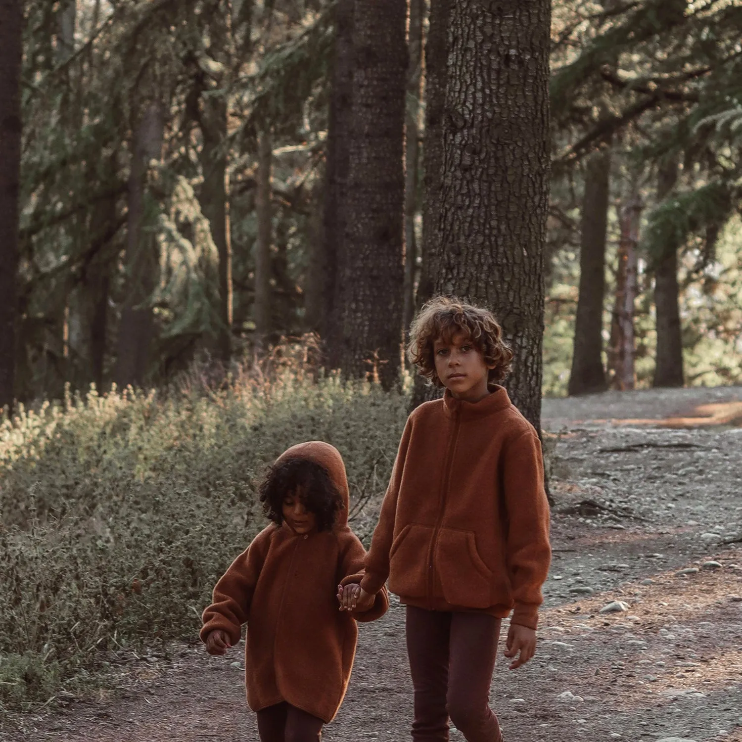 Kite Jacket - Merino Wool Fleece - Deep Rust