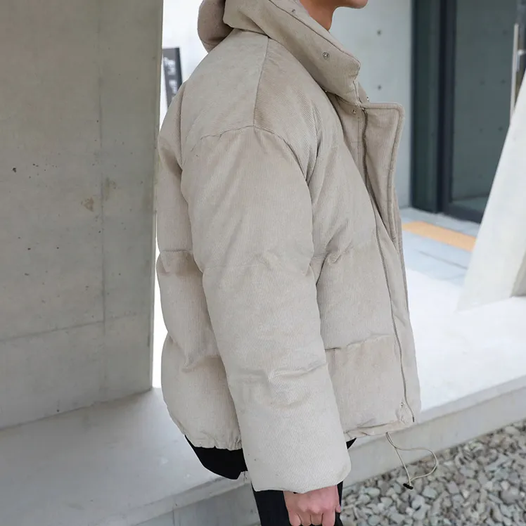 [Korean Style] Corduroy Padded Parka