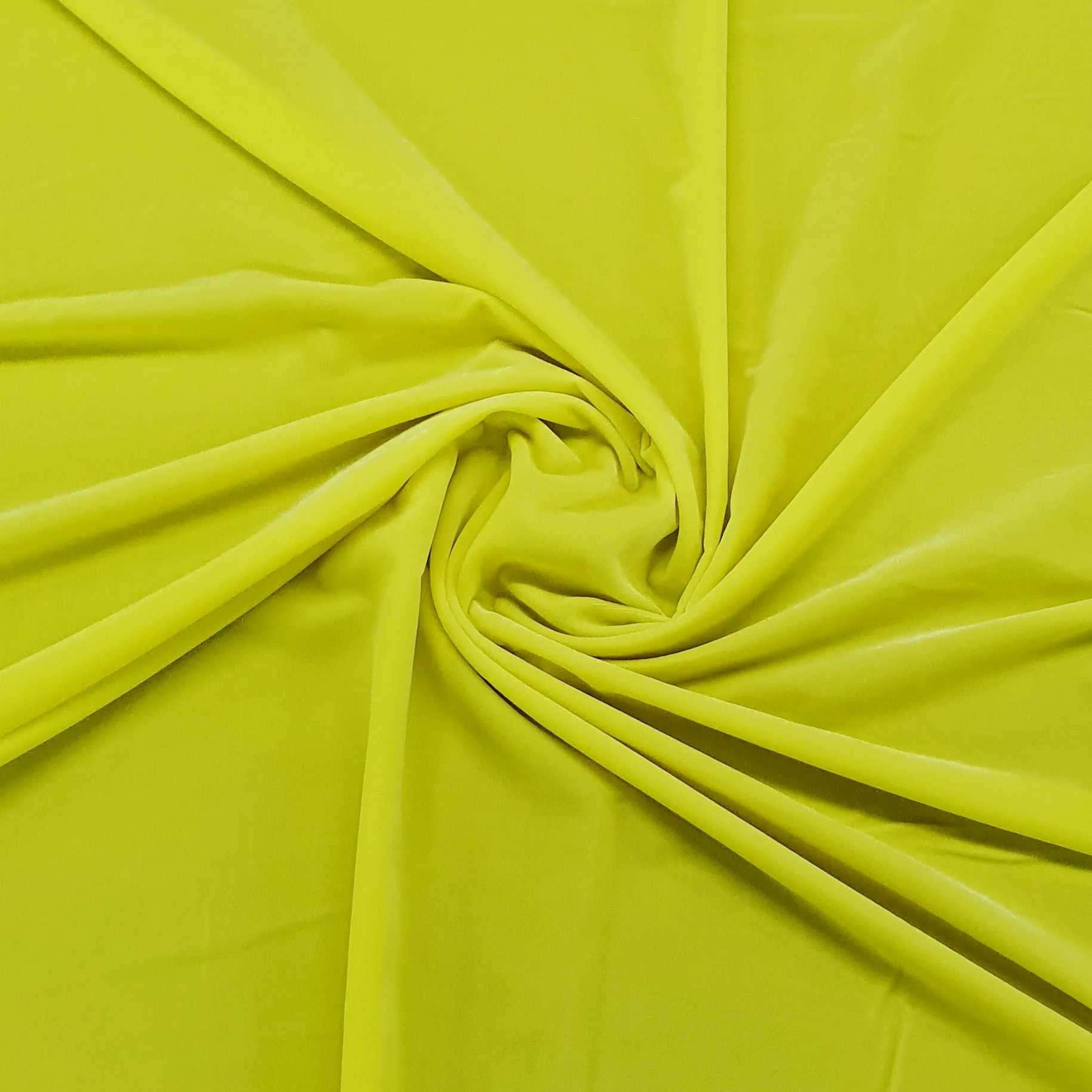 Lemon Solid Semi Velvet Fabric TU 5094