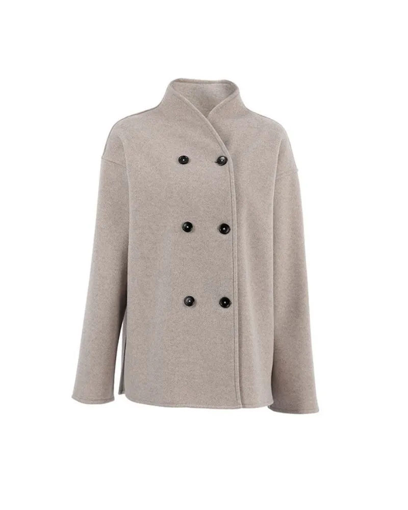 LuxeWool | Elegant Wool Oversized Fashion Coat