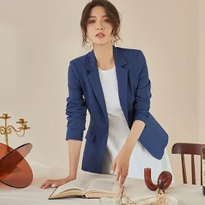 Luxurious Teal Blue Blazer