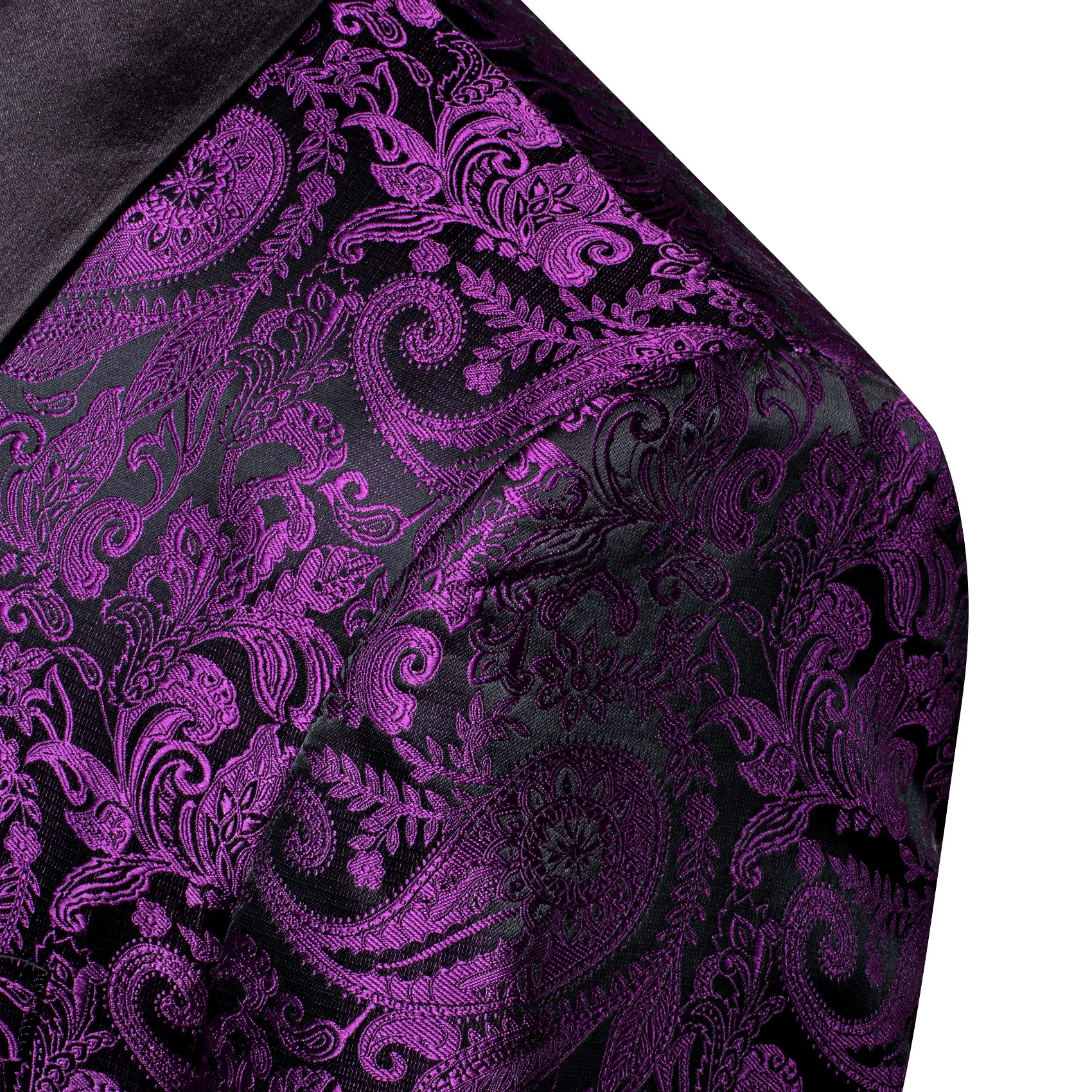 Luxury Purple Paisley Men's Suit Set