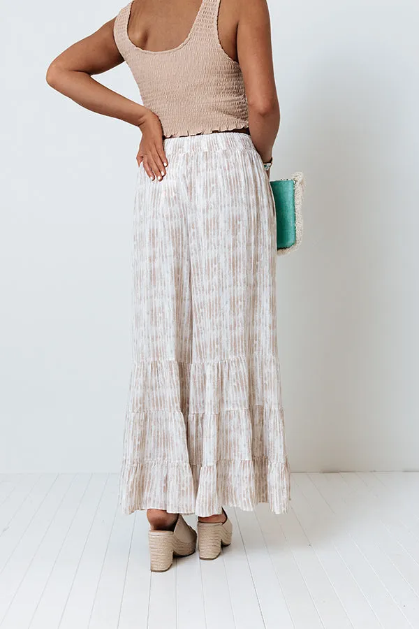 Malibu Drive Stripe Pants In Warm Taupe