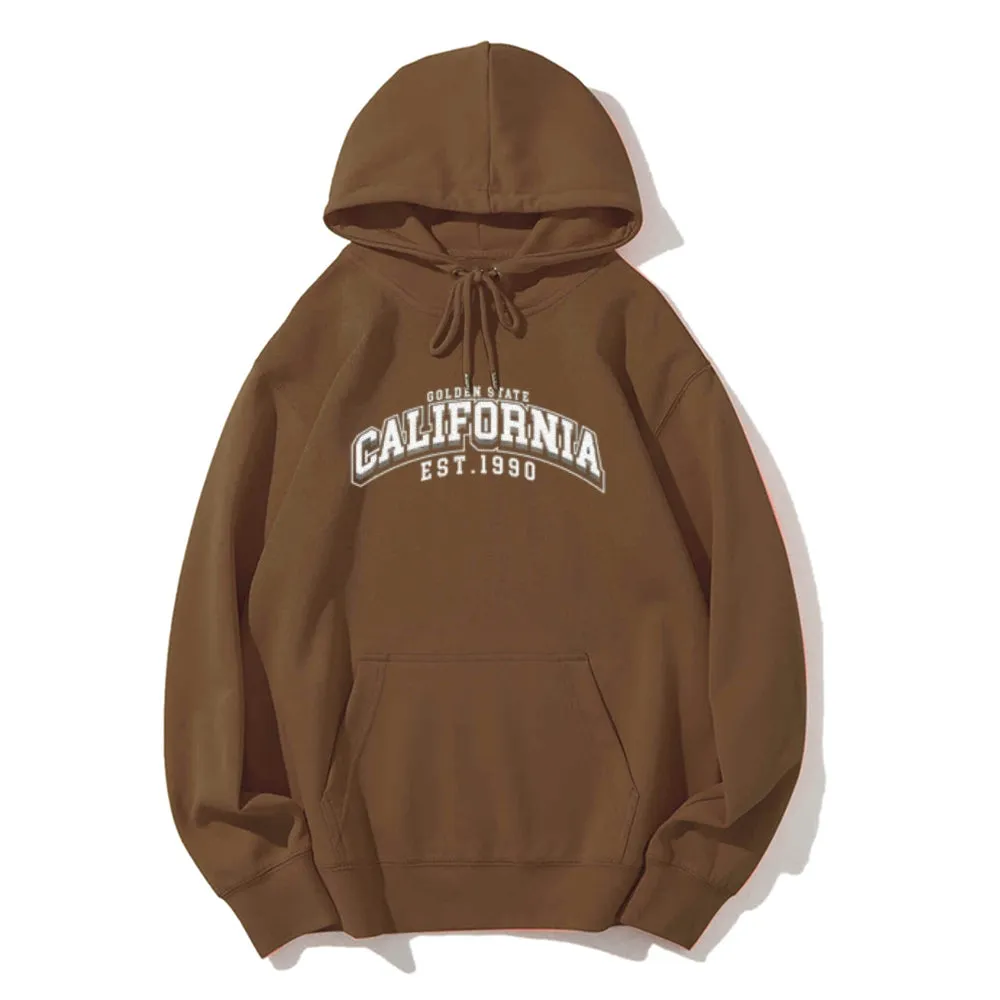 Mens California City Graphic Pullover Hoodies