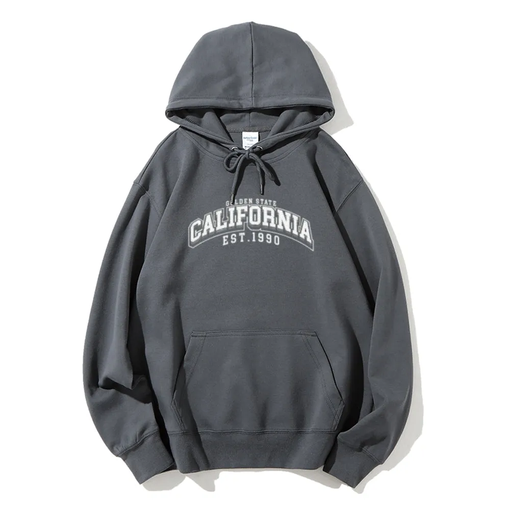 Mens California City Graphic Pullover Hoodies