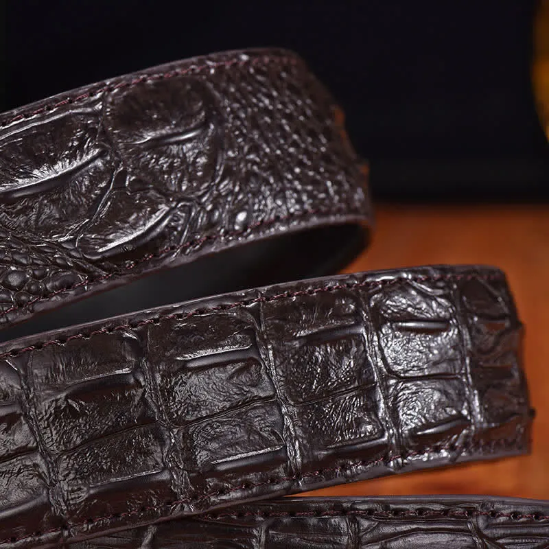 Men's Luxury Business Leopard Buckle Leather Belt