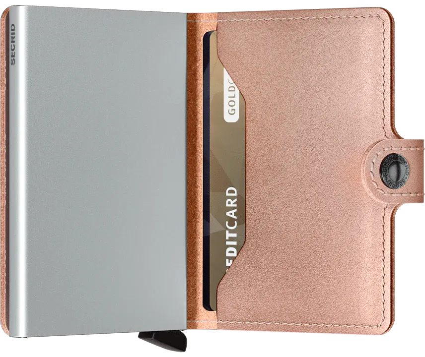 Miniwallet: Metallic Rose