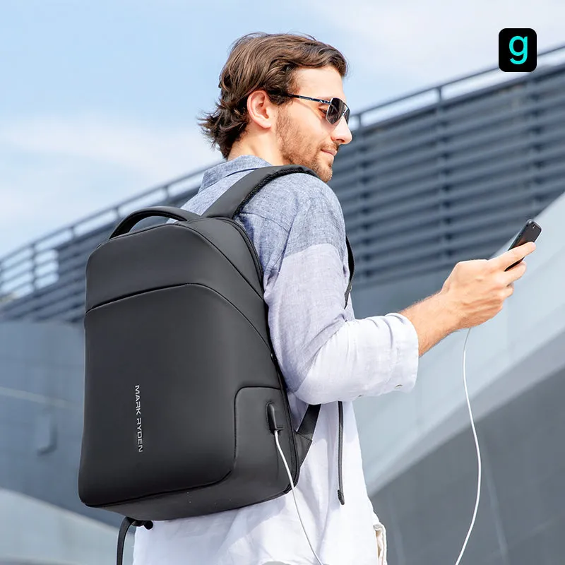 Modern: Anti-Theft & Water-Repellent Laptop Backpack with USB Charging