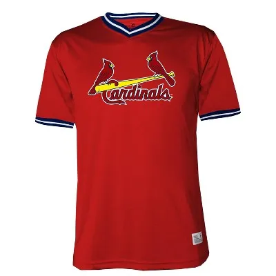 NEW - MLB St. Louis Cardinals Men's Short Sleeve V-Neck Jersey - S