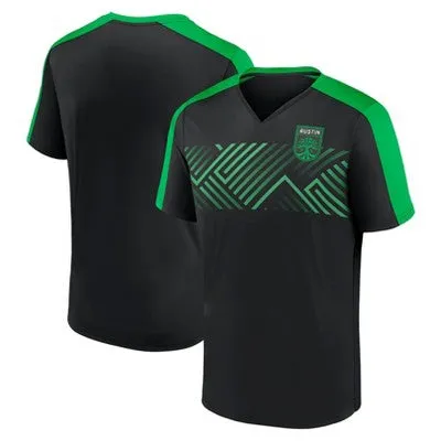 New - MLS Austin FC Men's Short Sleeve V-Neck Warm Up Jersey - XL