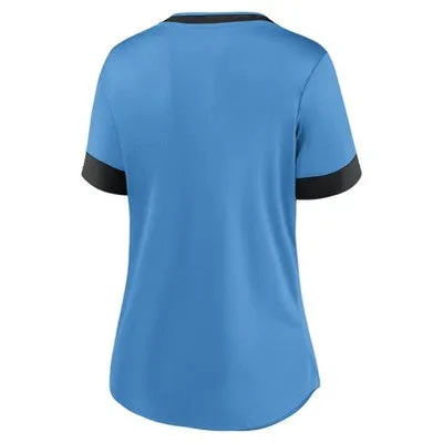 New - MLS Charlotte FC Women's Two Tone V-Neck Jersey - XL